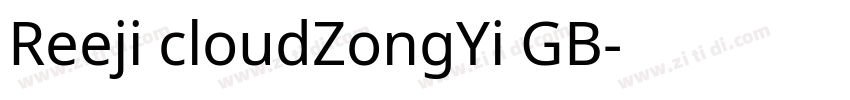 Reeji cloudZongYi GB字体转换